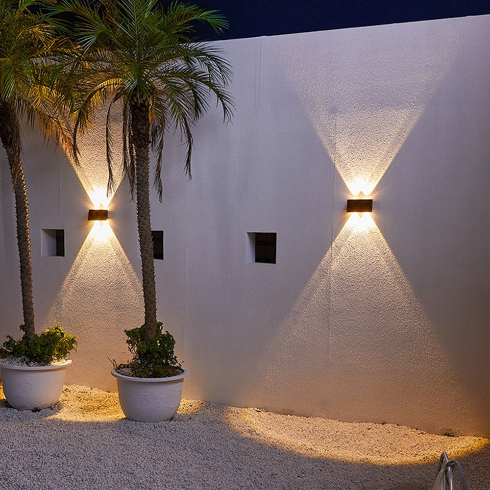 EcoLight - Bærekraftig solcelledrevet LED utendørs vegglampe for effektiv belysning | Skanto