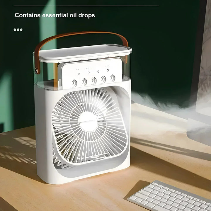 Skanto | 3-i-1 Kjøleenhet, Air Conditioner, Luftfukter og LED i Moderne Form