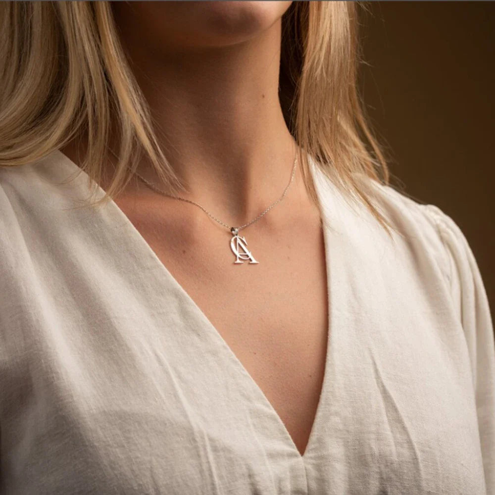 Skanto | Minimal personlig monogram halskjede