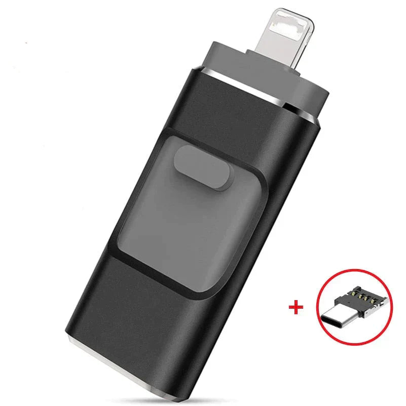 Skanto | DataFlex 4-i-1 Minnepinne – USB-lagring for telefon, nettbrett og PC