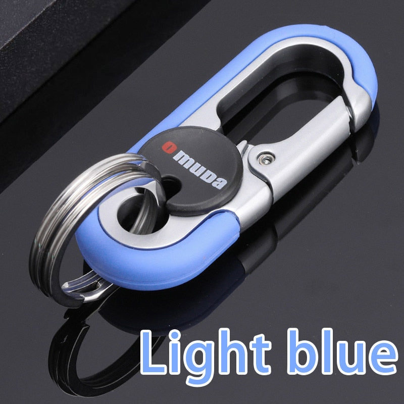 Skanto | Stål Sikker Dobbel Ring Krok Nøkkelring