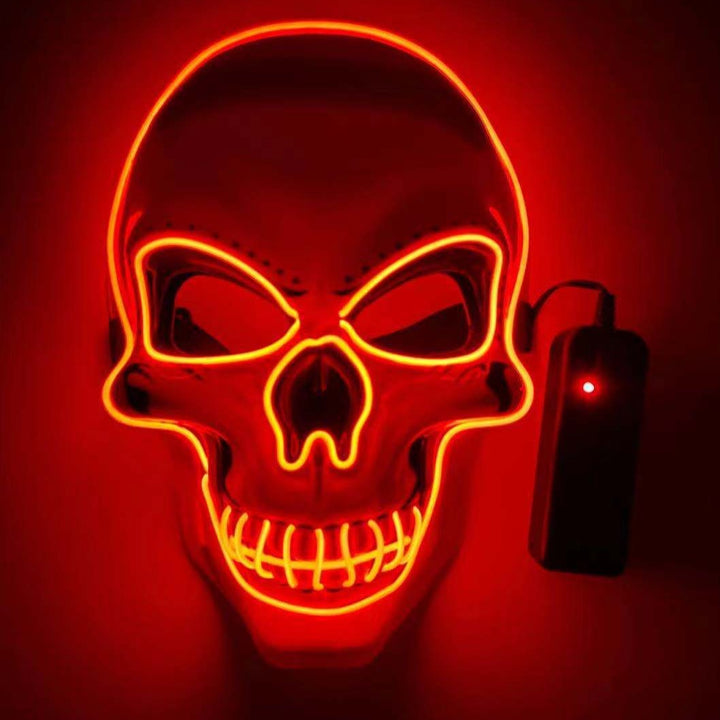 Skanto | Neon LED Skjelett Festmaske