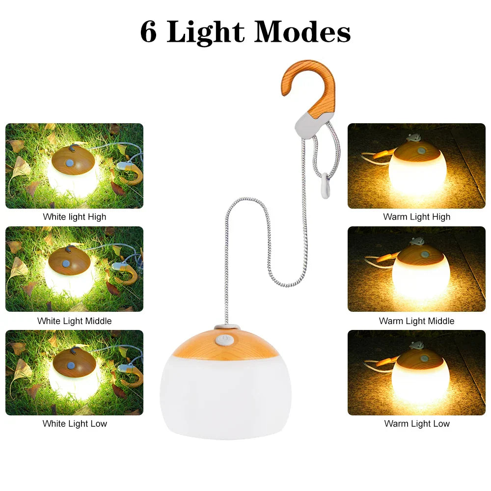 Skanto | Retro Camping Lantern USB Oppladbart Lys - CampGlow