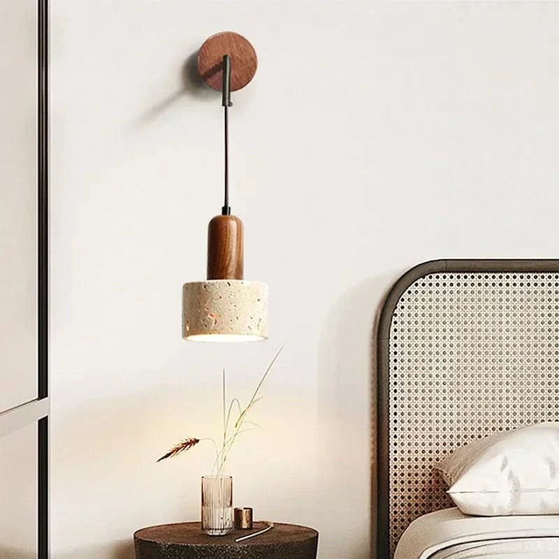 Skanto | Wabi-Sabi Steinvannslampe – Varm LED Lys