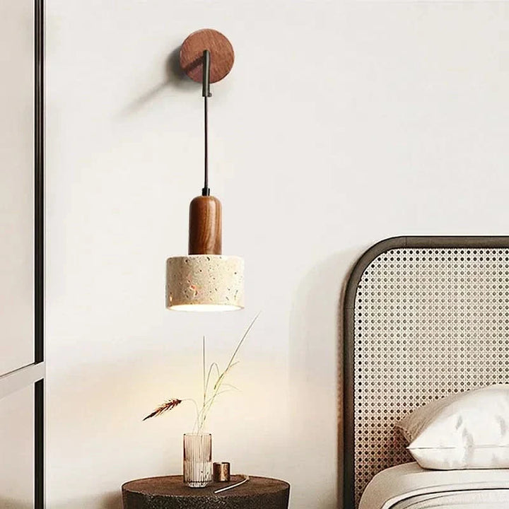 Skanto | Wabi-Sabi Steinvannslampe – Varm LED Lys