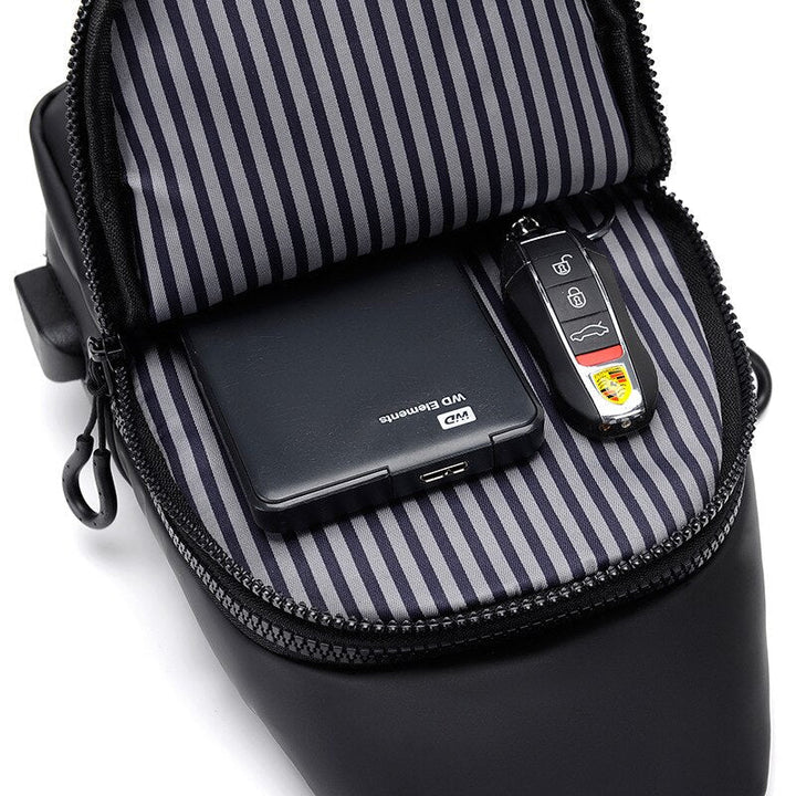 Skanto | Koreansk City Vanntett USB Ladbar Crossbody Veske