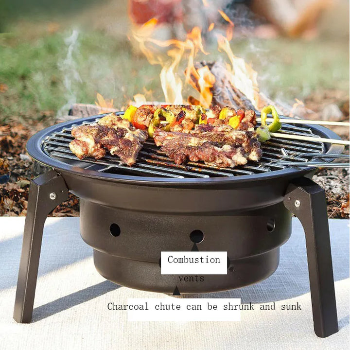 Bærbar Non-Stick Elite Adventure Campinggrill | Skanto