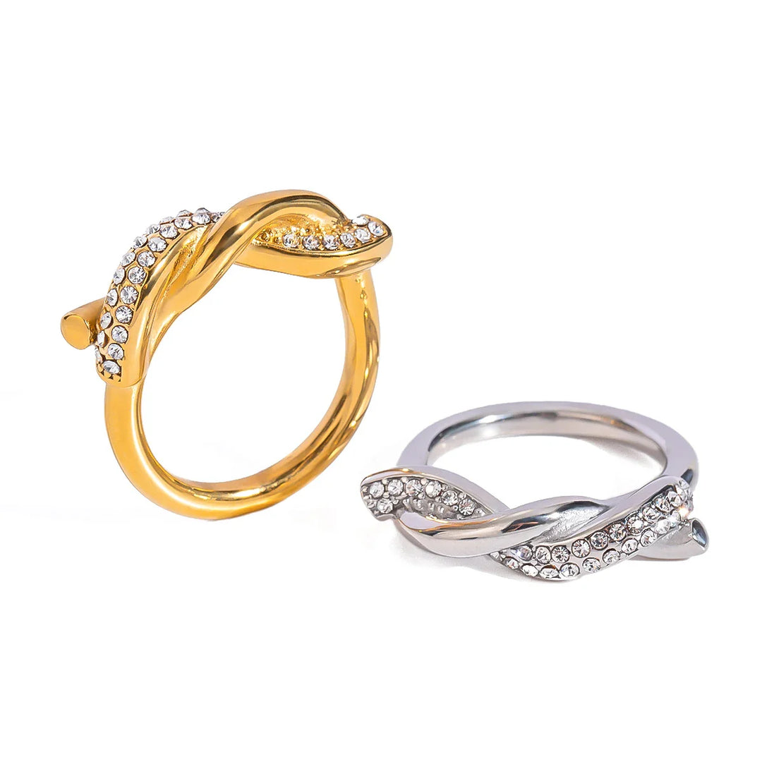 Skanto | Sammenflettet Diamant Accent Ring