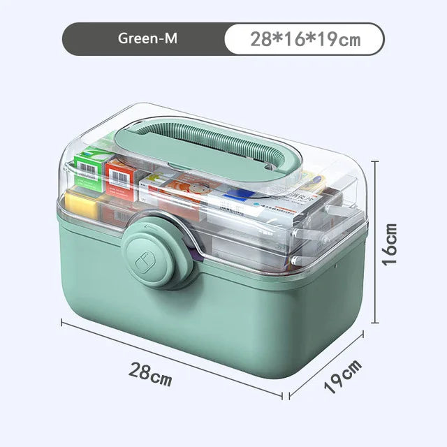 Heim Medisin Boks Oppbevaring Organizer
