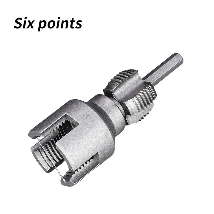Pipe Thread Reamer & Edge Cutter Drill Attachment Tool | Skanto