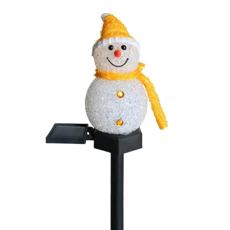 Solcel-drevet Snømann Lampe - SolarSnow | Skanto