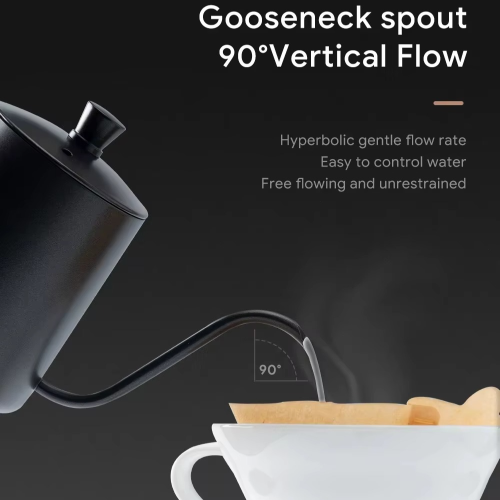 Skanto | Premium Rustfritt Stål Kaffe Drypp Kjele for Hjemmebrygging