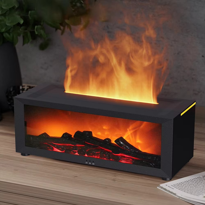 Skanto | Simulert Flamme Aromaterapi Diffuser og Luftfukter med Timer