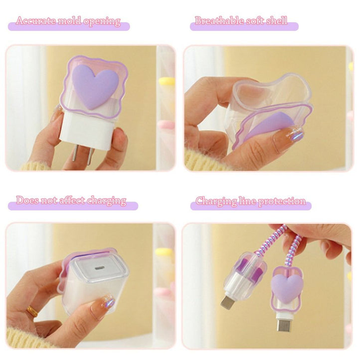 Skanto | Transparent Love Laderkabel Beskyttelsesdeksel