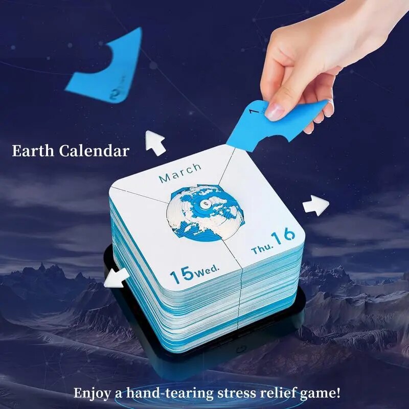 Skanto | 3D Jord Wanderer Kalender Notatblokk