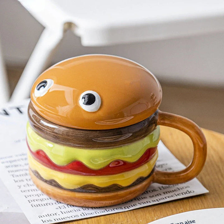 Skanto | Deilig Hamburger-Formet Keramisk Hamburger Kopp