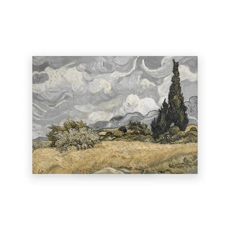 Klassiske vintage sommerlandskap fine kunst lerret utskrifter galleri veggkunst bilder for stue spisestue soverom kunst dekor | Skanto