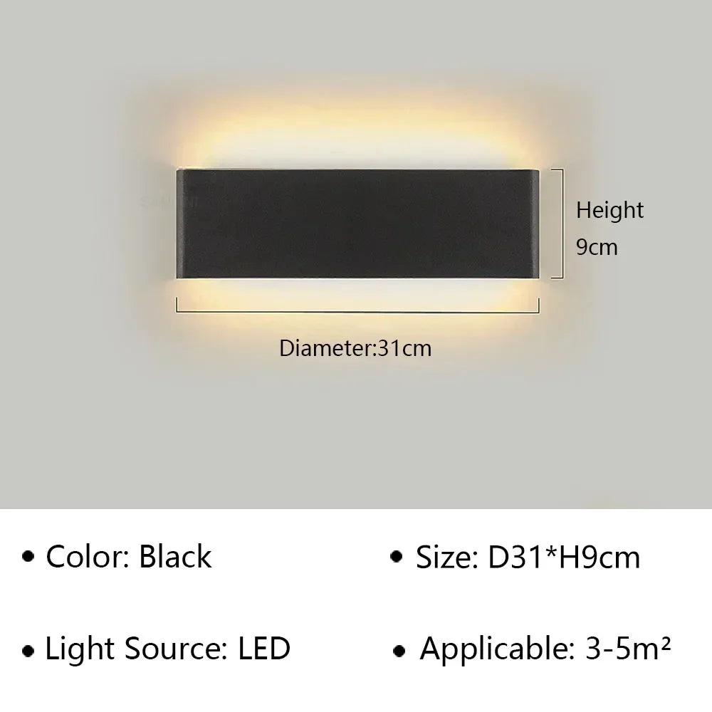 Skanto | LumiEra Moderne LED Vegglampe | Stilrent Design | Varme Hvite Lys for Soverom, Gang & Bad