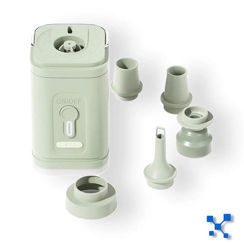 Mini luftpumpe USB-C med 5 dyser – 200 L/min | Skanto