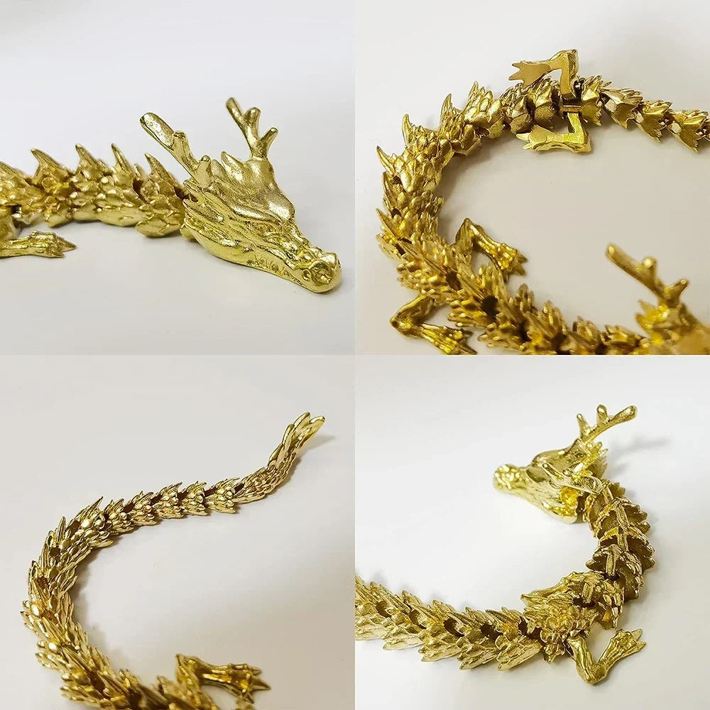 Mystiske vekter 3D messing drage hjemdekor