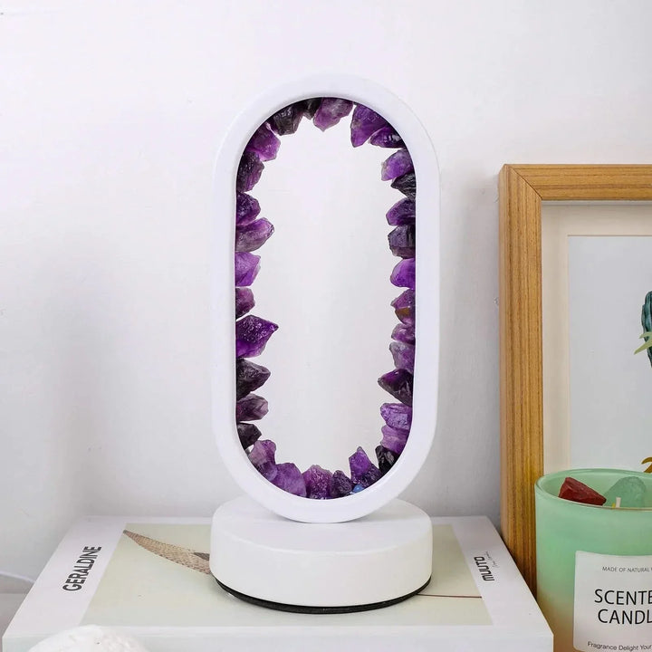 Natürliche Amethyst-Kristalllampe zur Entspannung