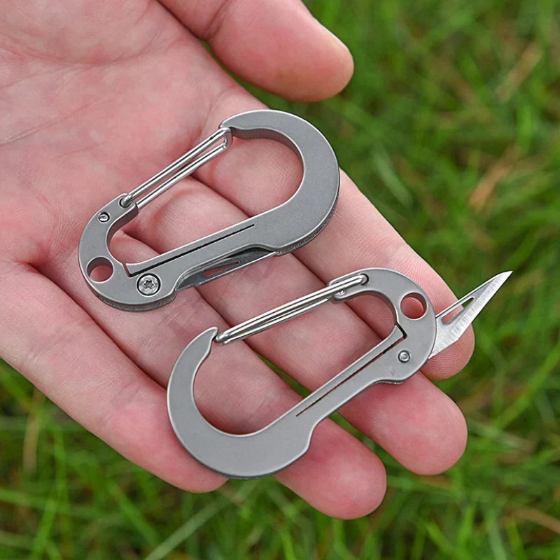 Titanium Alloy EDC Multi-Tool Nøkkelring Kniv | Skanto