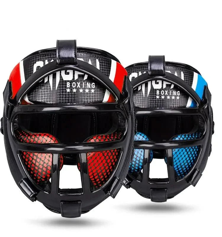 Skanto | Premium hodebeskyttelse med ansiktsmaske for kampsport