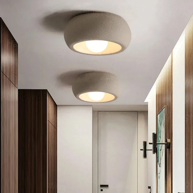 Skanto | Japansk Wabi-Sabi Rund Taklampe LED