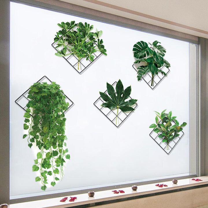 3D Nature Vind Grønn Plante Veggklistremerke | Skanto