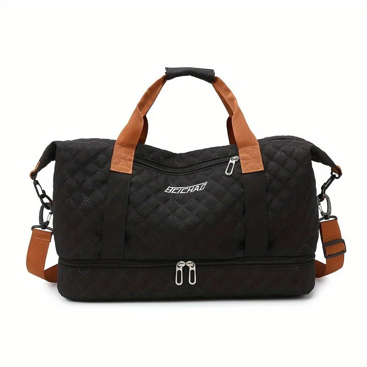 Skanto | Travessia Reiseduffel med Skofor<|vq_635|>Compartment | Stor Kapasitet & Argyle Design | Nylon Weekendbag for Sport, Korte Turer & Hverdagsbruk