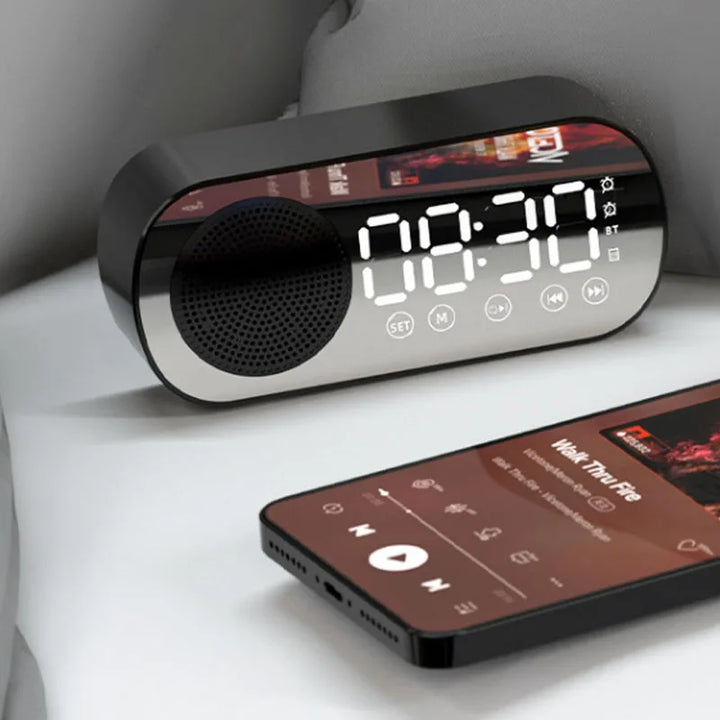 Skanto | Digital vekkerklokke med Bluetooth-høyttaler og FM-radio