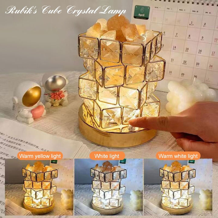 Crystal Room Mood Ambient Geo Shimmer Cube Light | Skanto
