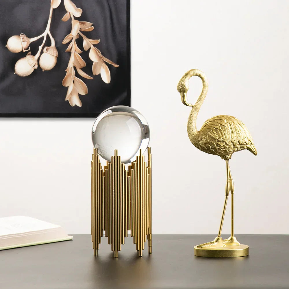 Skanto | Nordisk Flamingo Figur Figur Statue Skulptur Stue Kontor Bryllup Fest Ornamenter Hjem Dekorasjon Tilbehør