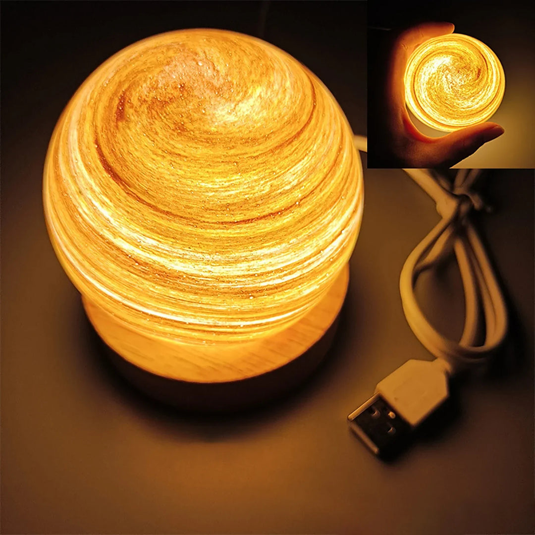 3D Krystall Planet Atmosfære Nattlampe | Skanto