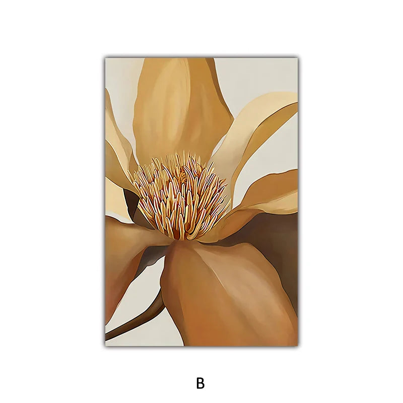 Stor Abstrakt Blomster Veggkunst Fine Art Lerretsutskrifter Moderne Botanikk Bilder For Stue Spisestue Soverom Kunst Dekor | Skanto