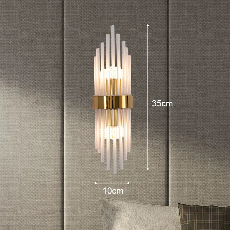 Skanto | Elegant LED Vegglampe i Gull