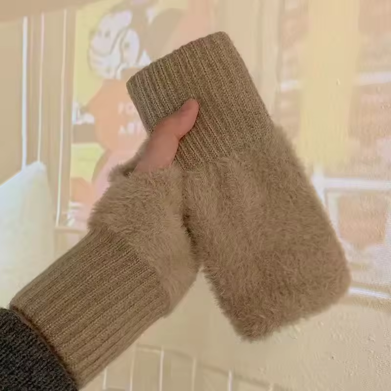 Unisex Fleece Fingerless Gloves – Varme, Myke og Funksjonelle | Skanto