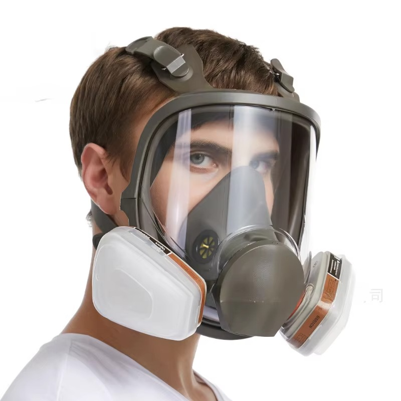 Umfassende Vollgesichts-Atemschutzmaske mit Antibeschlagschutz