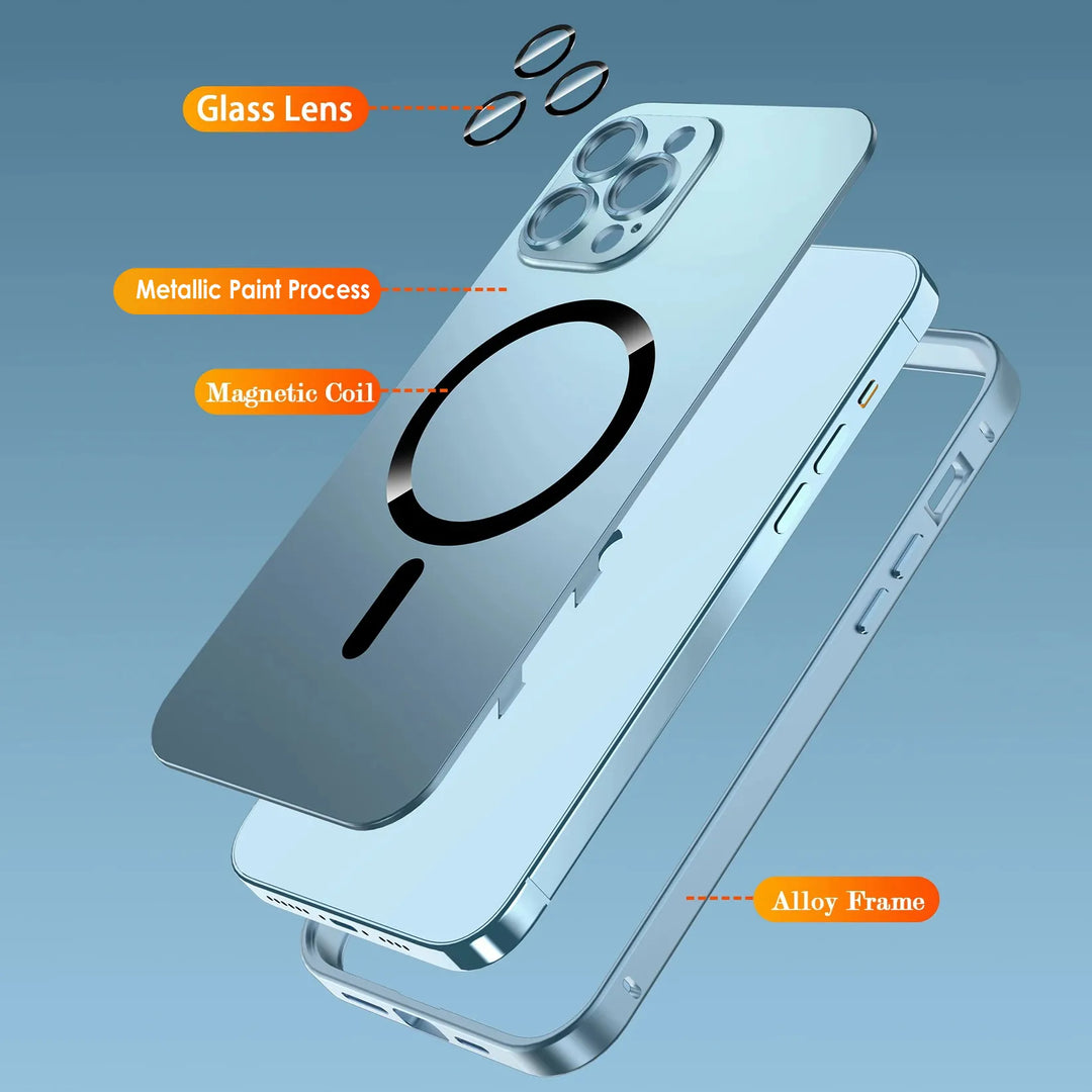 Skanto | Magsafe Aluminium Ramme Metall Bumper iPhone Deksel