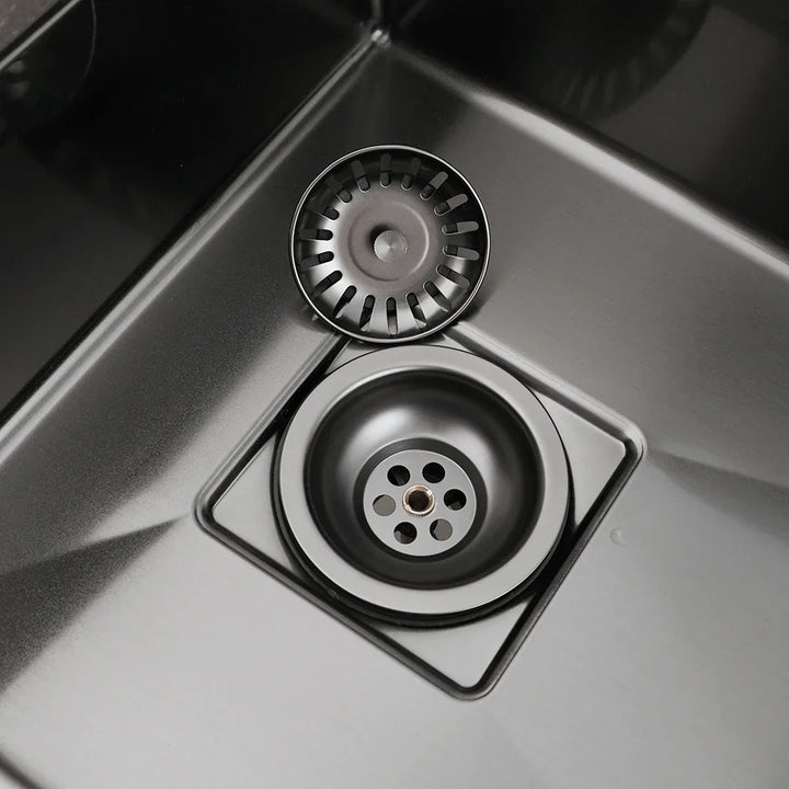 AquaGuard Rustfritt Stål Vaskestrainer med Luktfilter – Pop-Up Stopper & Anti-Blocking Kurv Skanto