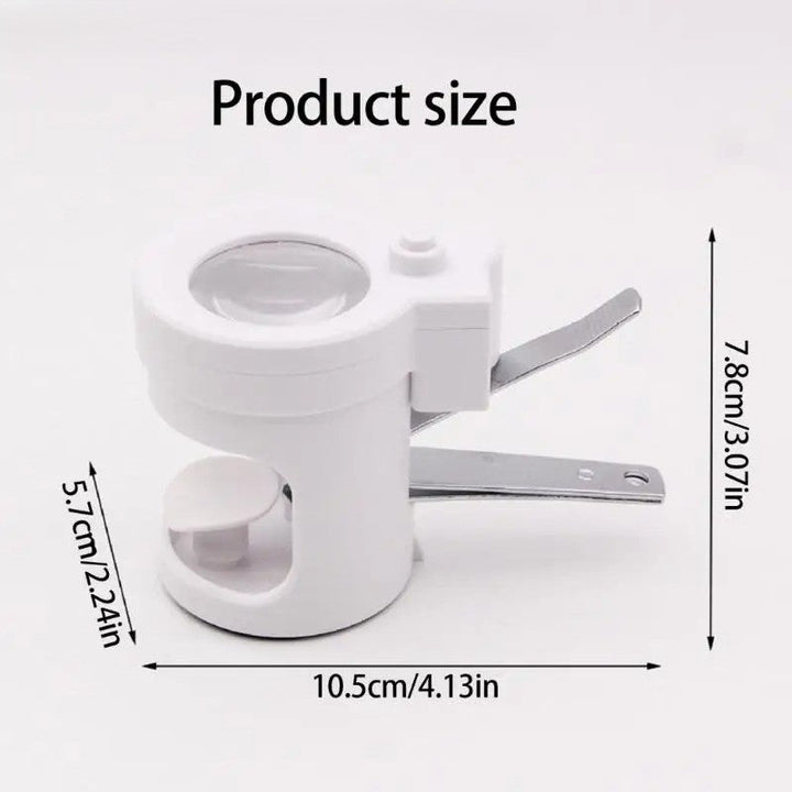 Skanto | Ultra Zoom LED Profesjonell Enkle Neglesaks
