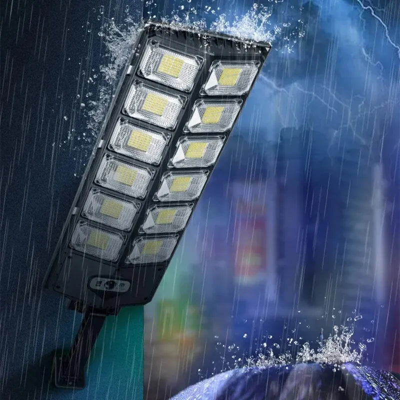 Solar LED Bevegelsessensor Vegglampe Fjernkontroll Hagebelysning | Skanto