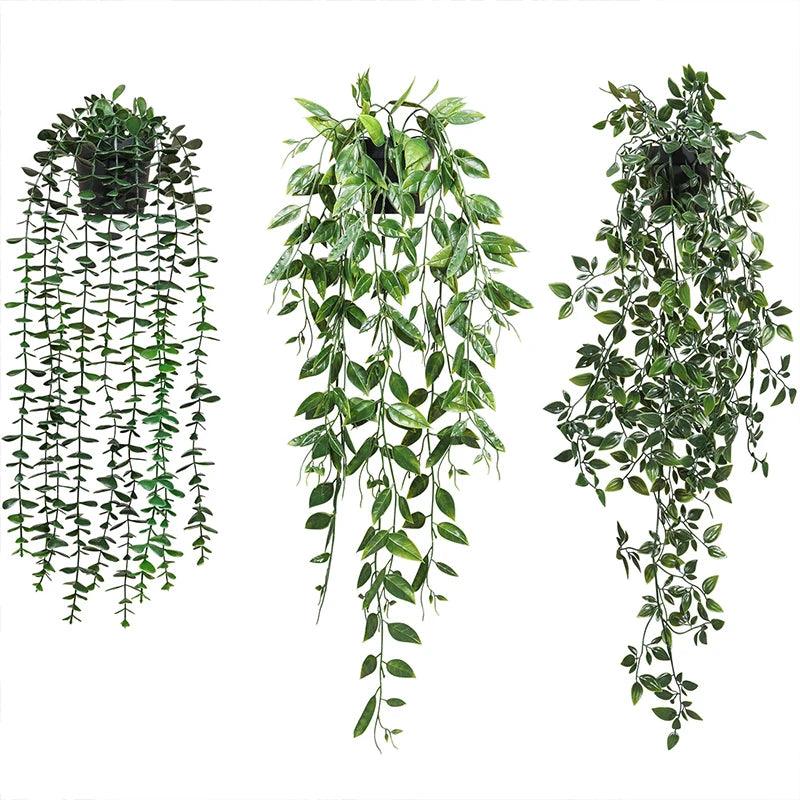 Skanto | VerduraLine Kunstig Plante Henge | Eviggrønn & Vedlikeholdsfri | 90 cm Dekorasjon | Friskt Naturlig Design