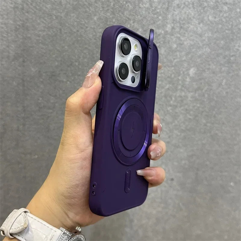 Skanto | Magnetisk myk håndleddsstøtte linse deksel iPhone etui