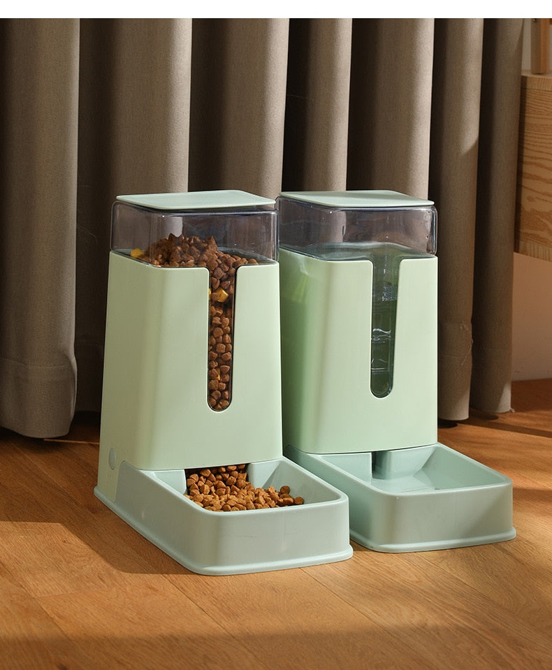 Skanto | Pet Bowl Automatisk Mat- og Vanndispenser