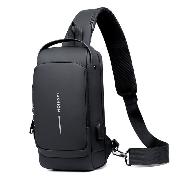 Skanto | Crossbody Lærred Anti-tyveri Vanntett Bag