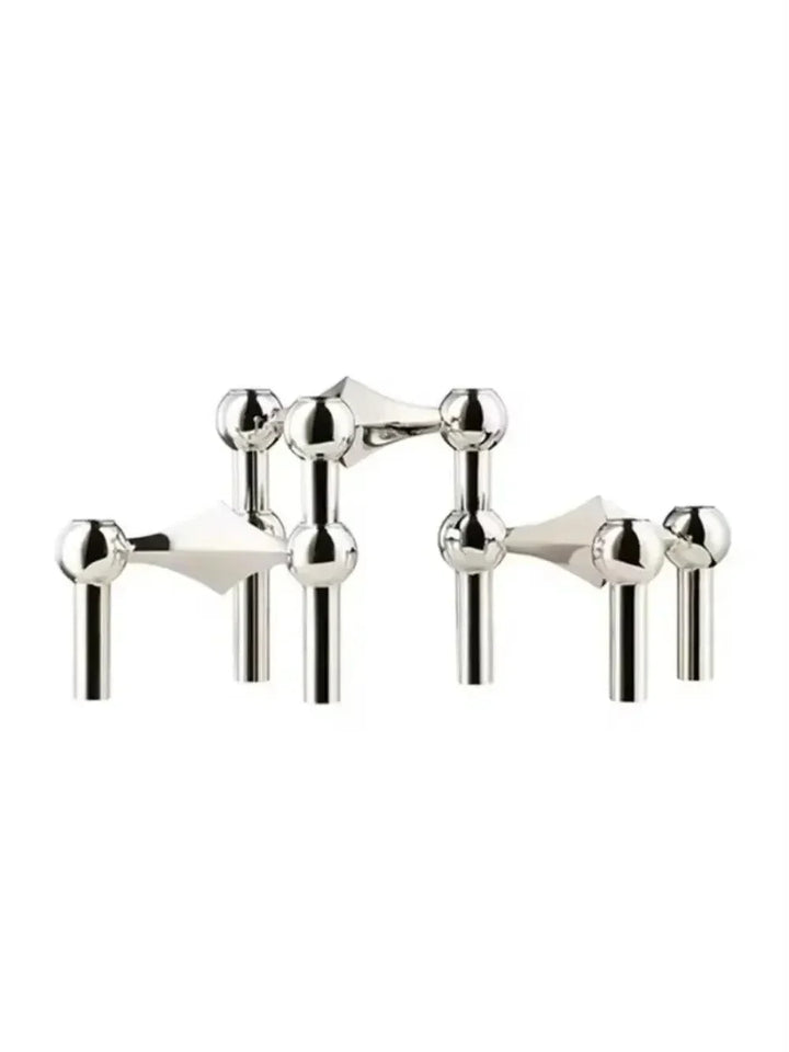Skanto | Metall Lysestake – Modulært Molekyl Design, Bord & Dekor
