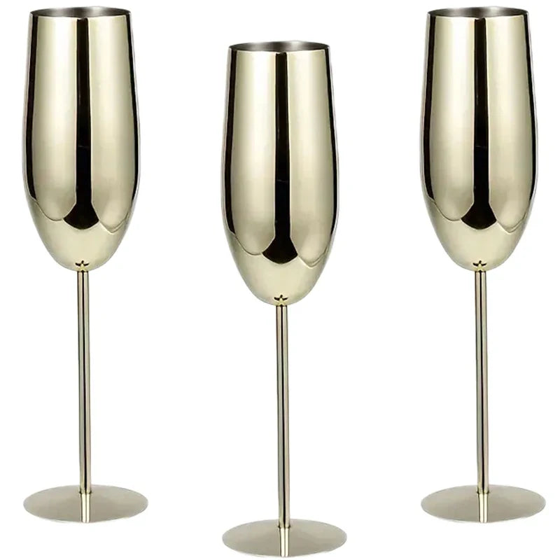 Skanto | Rustfritt Stål Glass (Sett med 6)