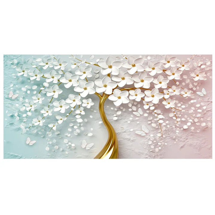 Abstrakt Floral Stor Blomster Petal Trevegg Kunst Fine Art Lærredsutskrifter Bilde For Stue Soverom Salong Kunst Dekor | Skanto
