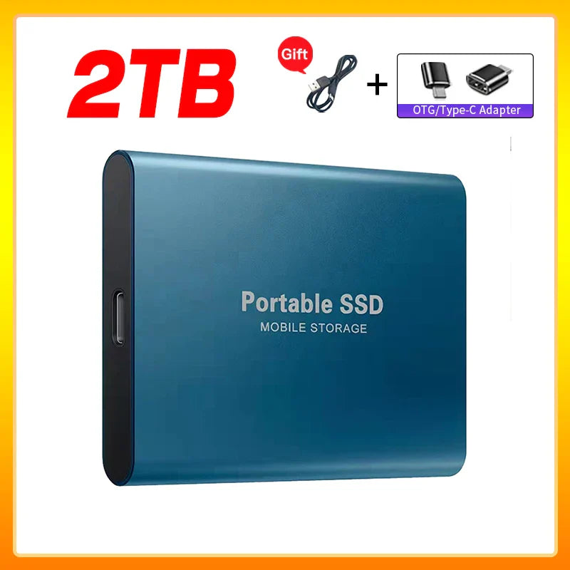 Skanto | Høyhastighets Ekstern Solid State Drive 1TB Bærbar Ekstern Harddisk ssd 2TB Ekstern harddisk ssd harddisk For Laptop Mac